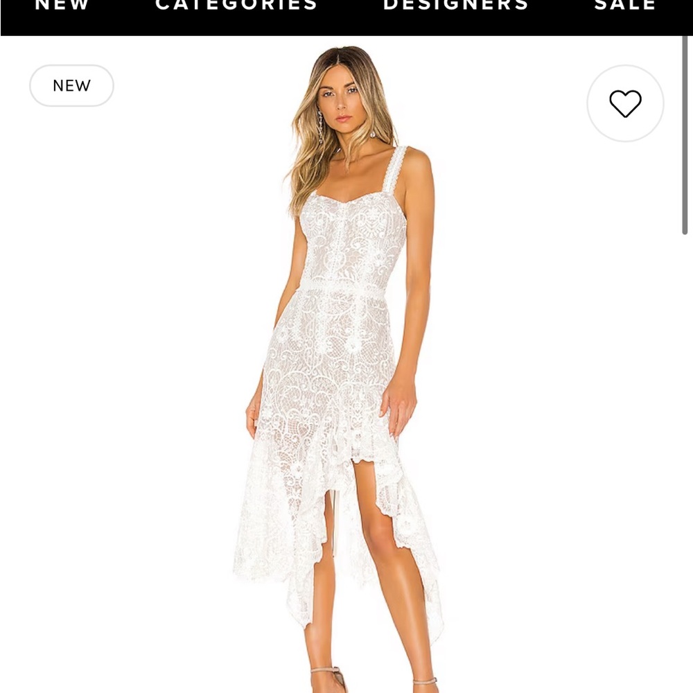TIFFANY BLANC DRESS WHITE- Bronx and Banco perfect for bridal shower/rehearsal